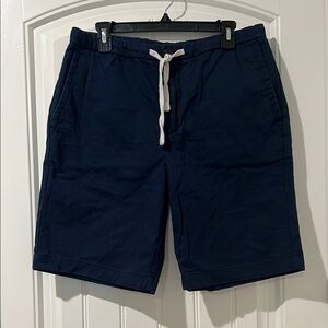 ZARA Men's Navy Blue Drawstring  chinos Shorts Size M